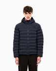 EA7 Gewatteerde Jas met Capuchon – Donkerblauw