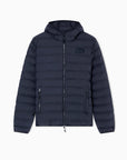 EA7 Gewatteerde Jas met Capuchon – Donkerblauw