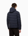 EA7 Gewatteerde Jas met Capuchon – Donkerblauw