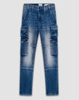 Cassara Blue Cargo Jeans