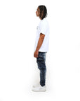 Cassara Blue Cargo Jeans