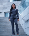 REY NUEVO || JET NOIR LADIES TRACKSUIT (GRAY)