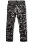 Amicci Sassari Shredded Denim Jeans Washed Black