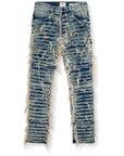 Amicci Sassari Shredded Blue Denim Jeans