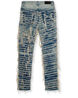 Amicci Sassari Shredded Blue Denim Jeans