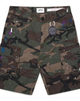 Flavio Green Camo Shorts