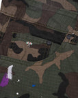 Flavio Green Camo Shorts