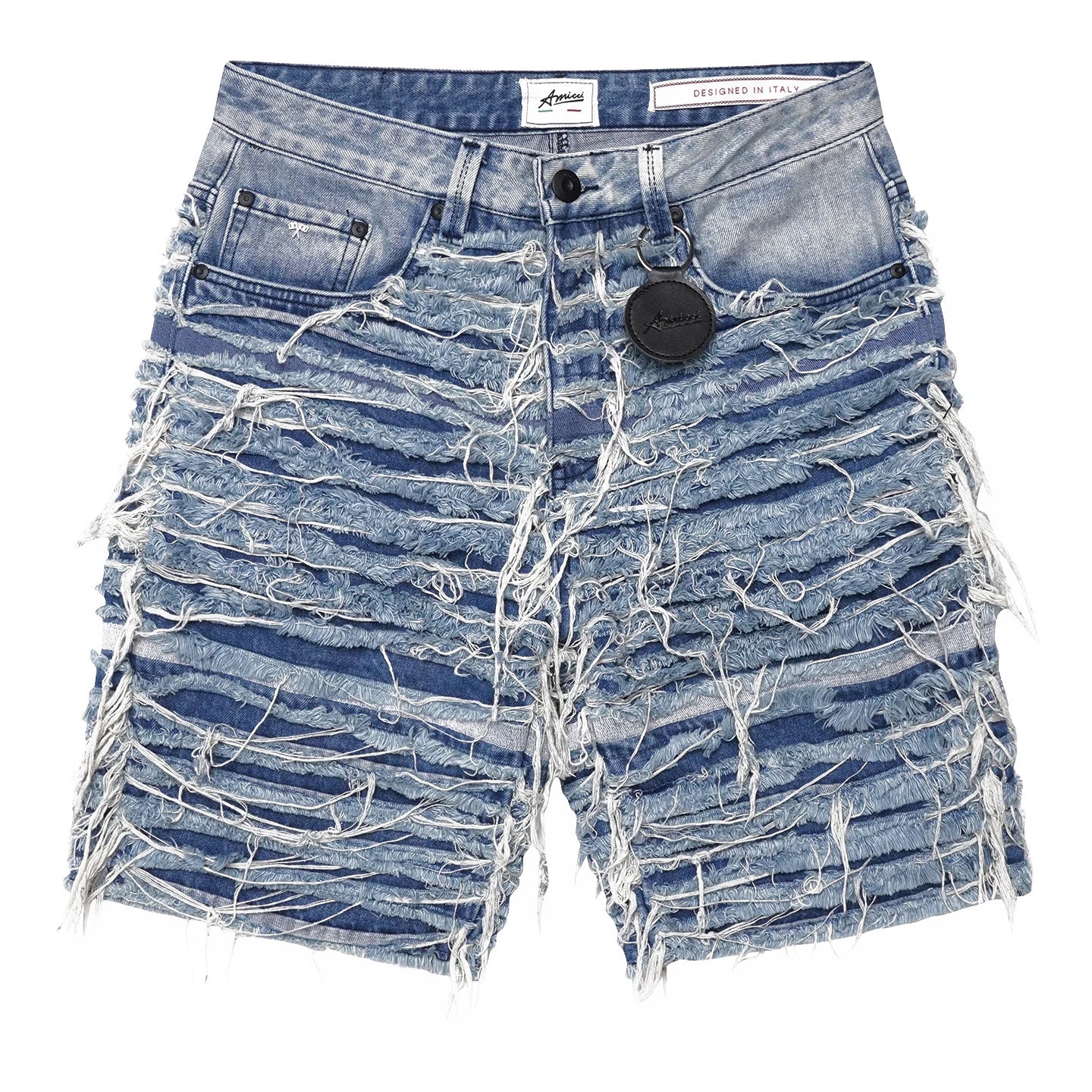 パンツ Sassari Frayed Blue Denim Shorts Sassari Frayed Blue Denim Shorts – ready2ware-nl