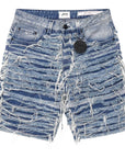 Sassari Frayed Blue Denim Shorts