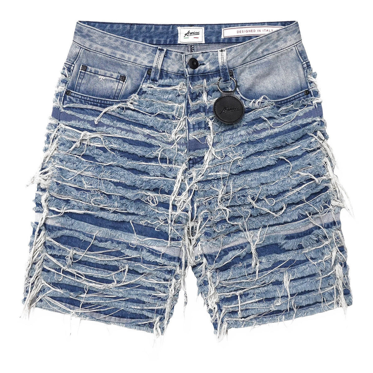 パンツ Sassari Frayed Blue Denim Shorts Sassari Frayed Blue Denim Shorts – ready2ware-nl