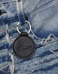 Sassari Frayed Blue Denim Shorts