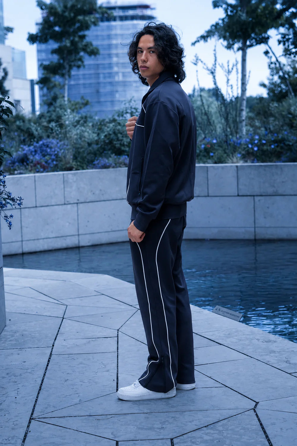 REY NUEVO || JET NOIR MENS TRACKSUIT (GRAY)