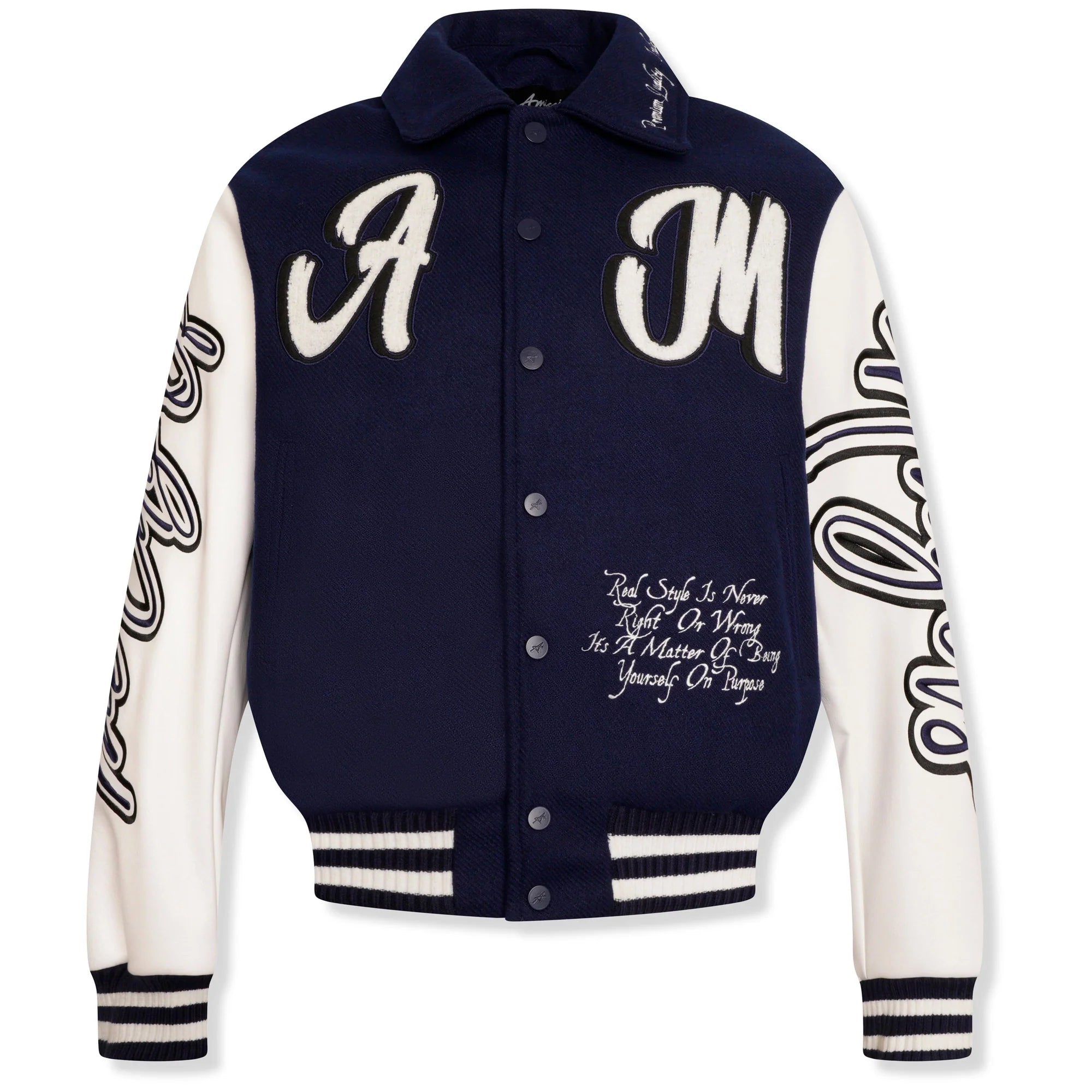 Amicci Guilliano Wool Varsity Jacket