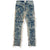 Amicci Sassari Shredded Blue Denim Jeans